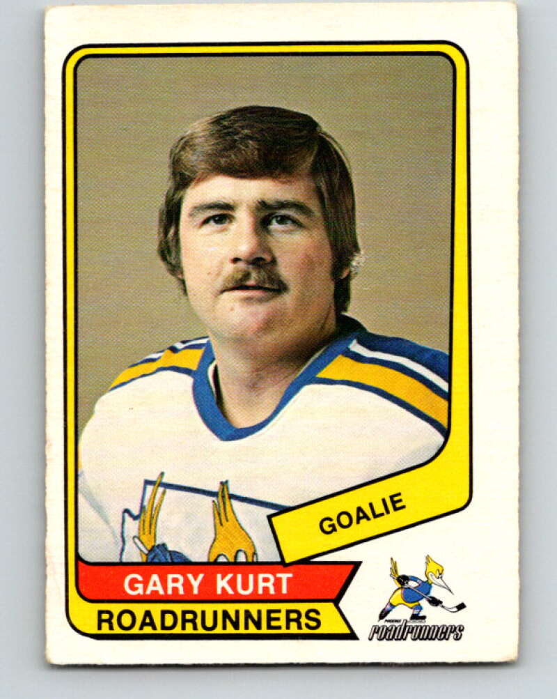 1976-77 WHA O-Pee-Chee #102 Gary Kurt Phoenix Roadrunners V7755
