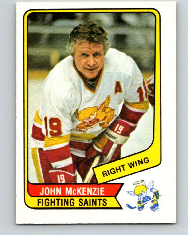1976-77 WHA O-Pee-Chee #103 John McKenzie Minnesota Fighting Saints V7756