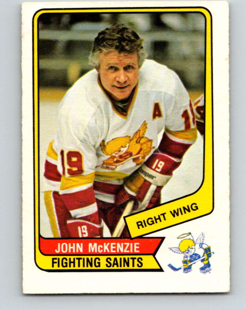 1976-77 WHA O-Pee-Chee #103 John McKenzie Minnesota Fighting Saints V7757