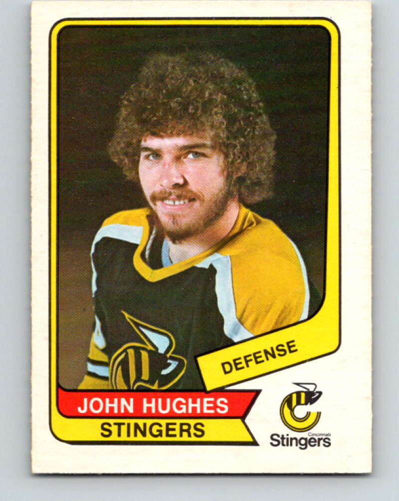 1976-77 WHA O-Pee-Chee #106 John Hughes Cincinnati Stingers V7760