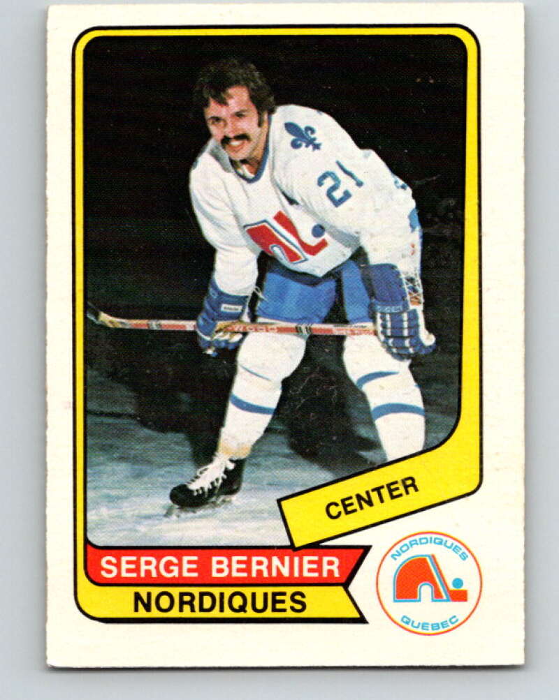 1976-77 WHA O-Pee-Chee #109 Serge Bernier Quebec Nordiques V7763