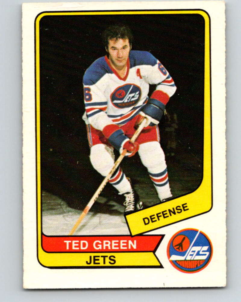 1976-77 WHA O-Pee-Chee #112 Ted Green Winnipeg Jets V7767