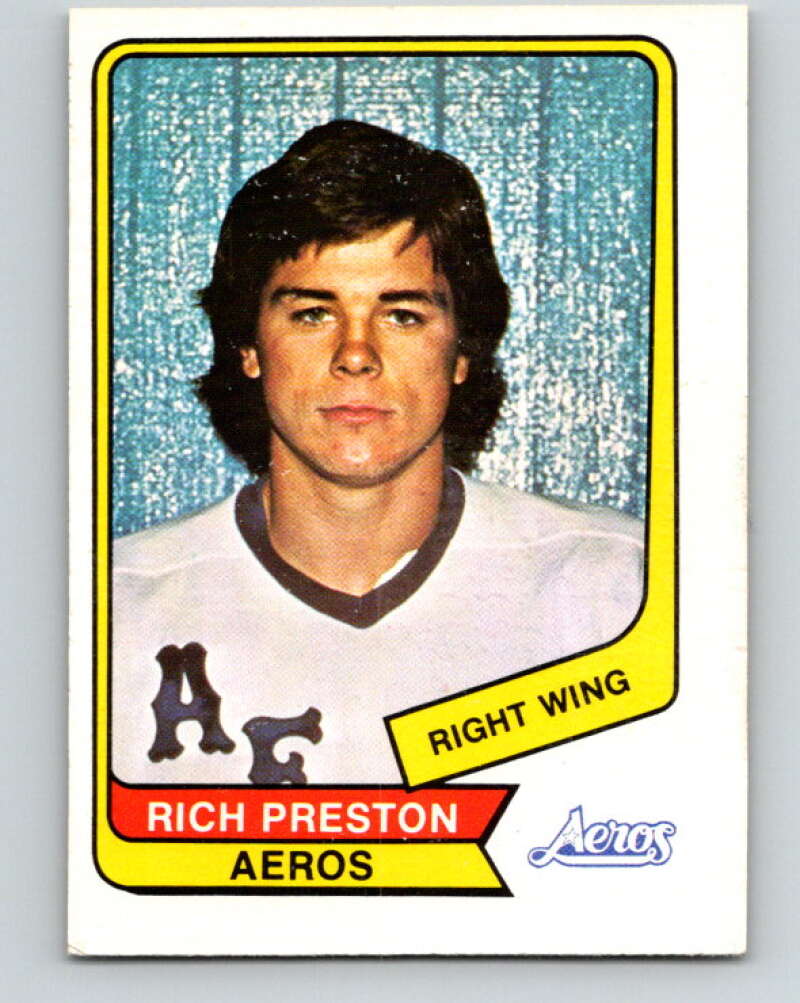 1976-77 WHA O-Pee-Chee #115 Rich Preston RC Rookie Houston Aeros V7771