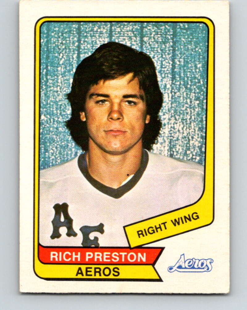 1976-77 WHA O-Pee-Chee #115 Rich Preston RC Rookie Houston Aeros V7772