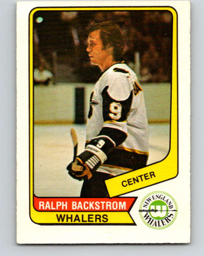 1976-77 WHA O-Pee-Chee #124 Ralph Backstrom New England Whalers V7786