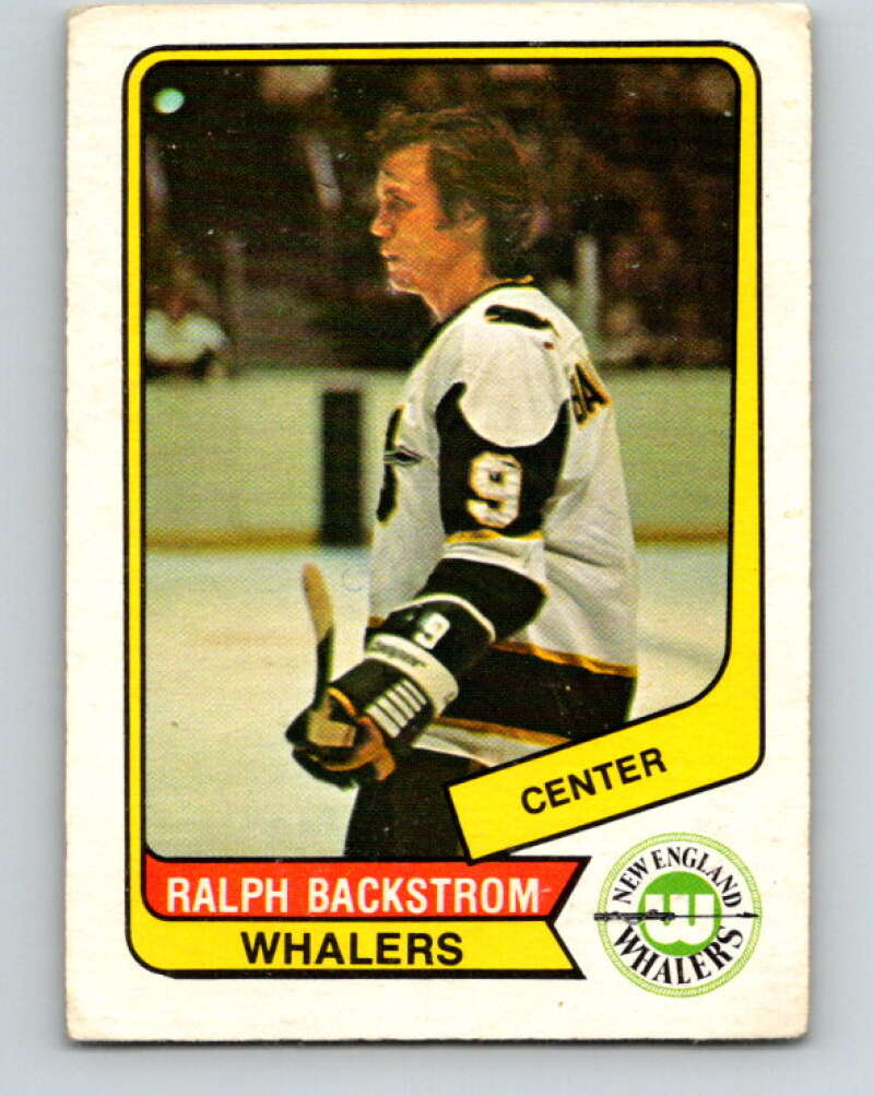 1976-77 WHA O-Pee-Chee #124 Ralph Backstrom New England Whalers V7787