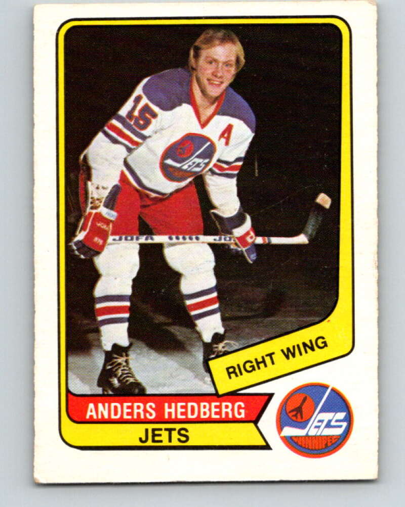 1976-77 WHA O-Pee-Chee #125 Anders Hedberg Winnipeg Jets V7788
