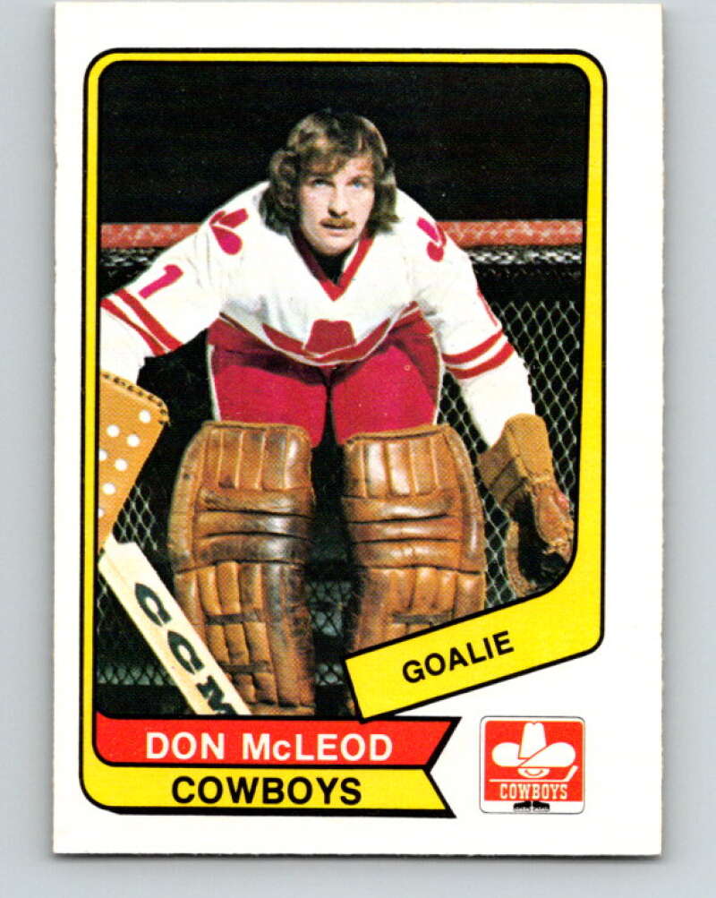 1976-77 WHA O-Pee-Chee #129 Don McLeod Calgary Cowboys V7794
