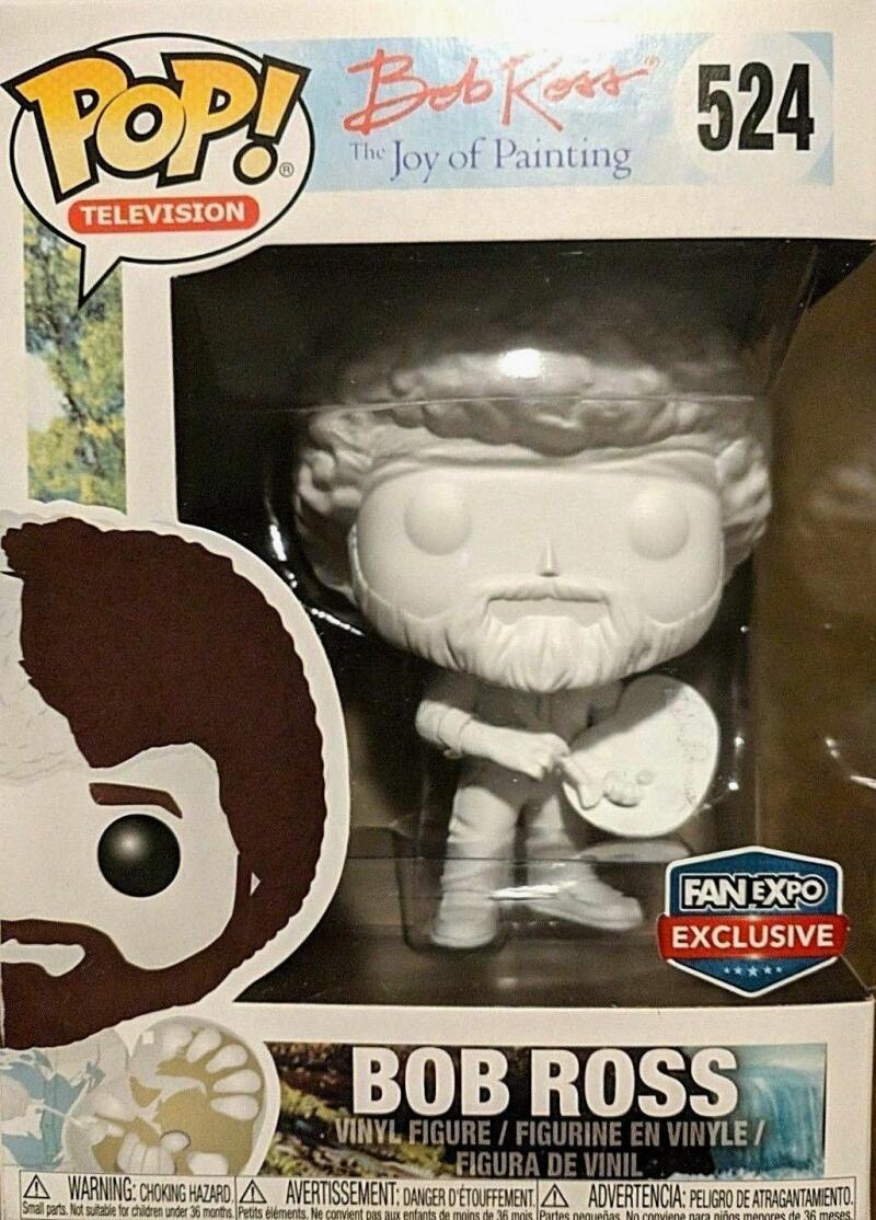 Funko Pop - 524 Television Bob Ross - Bob Ross Vinyl Figure *EXCLUSIVE