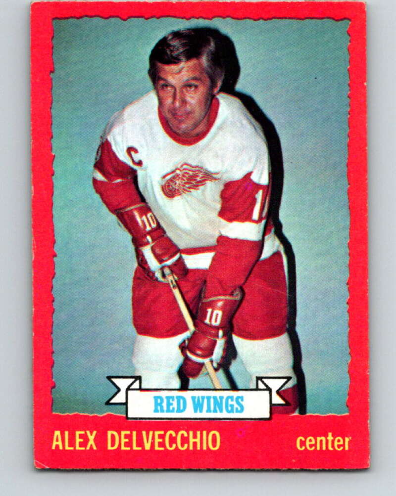 1973-74 O-Pee-Chee #1 Alex Delvecchio Detroit Red Wings V7918