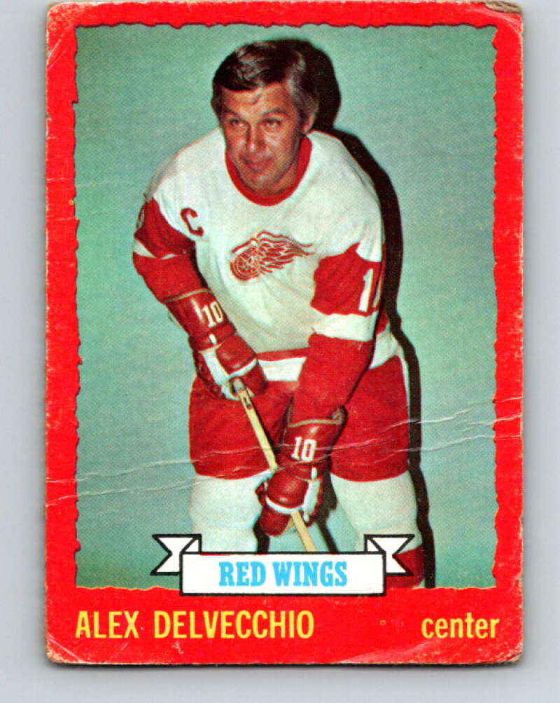 1973-74 O-Pee-Chee #1 Alex Delvecchio Detroit Red Wings V7920