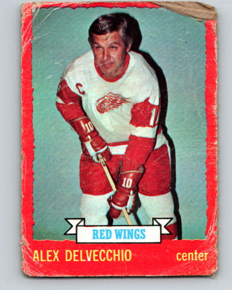 1973-74 O-Pee-Chee #1 Alex Delvecchio Detroit Red Wings V7921