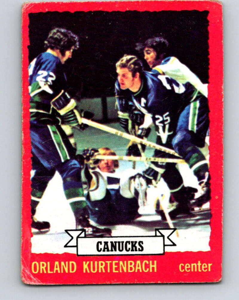 1973-74 O-Pee-Chee #4 Orland Kurtenbach Vancouver Canucks V7928