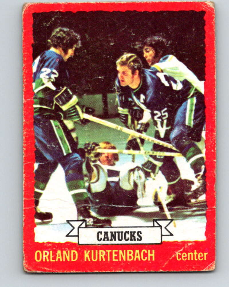 1973-74 O-Pee-Chee #4 Orland Kurtenbach Vancouver Canucks V7930