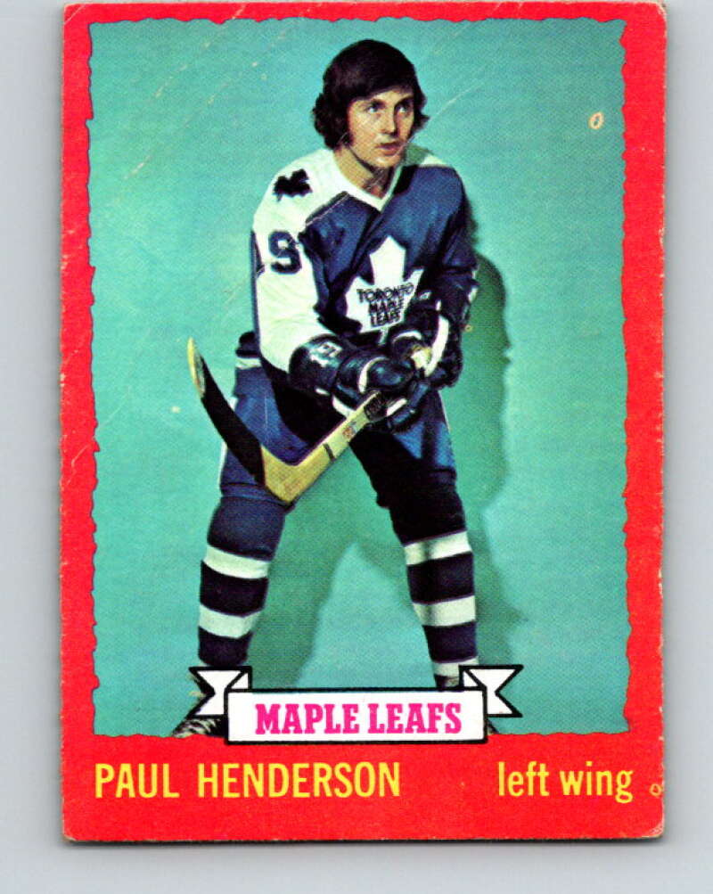 1973-74 O-Pee-Chee #7 Paul Henderson Toronto Maple Leafs V7944