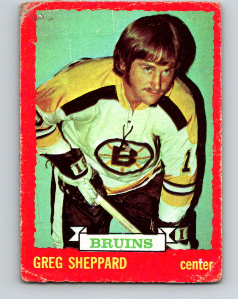 1973-74 O-Pee-Chee #8 Gregg Sheppard Boston Bruins V7950
