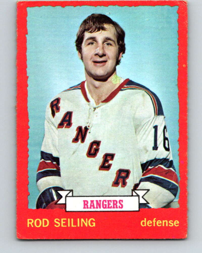 1973-74 O-Pee-Chee #9 Rod Seiling New York Rangers V7953