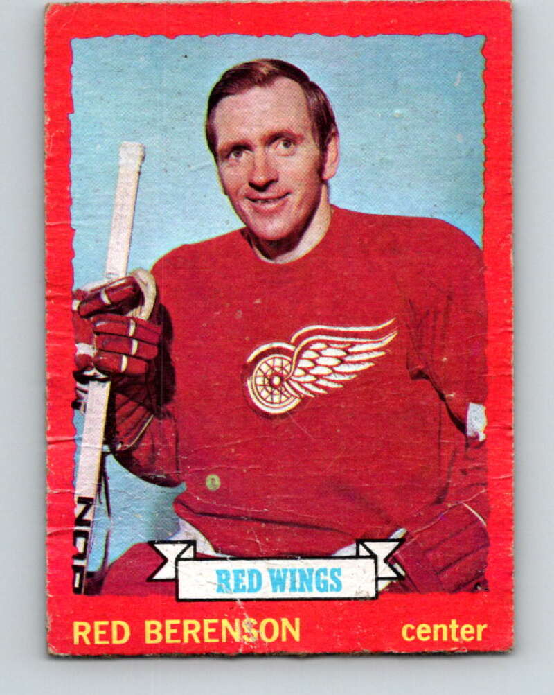 1973-74 O-Pee-Chee #10 Red Berenson Detroit Red Wings V7956