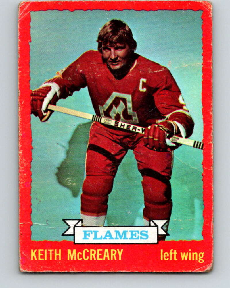 1973-74 O-Pee-Chee #13 Keith McCreary Atlanta Flames V7969