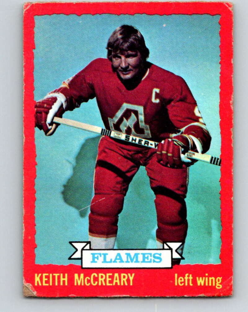 1973-74 O-Pee-Chee #13 Keith McCreary Atlanta Flames V7970