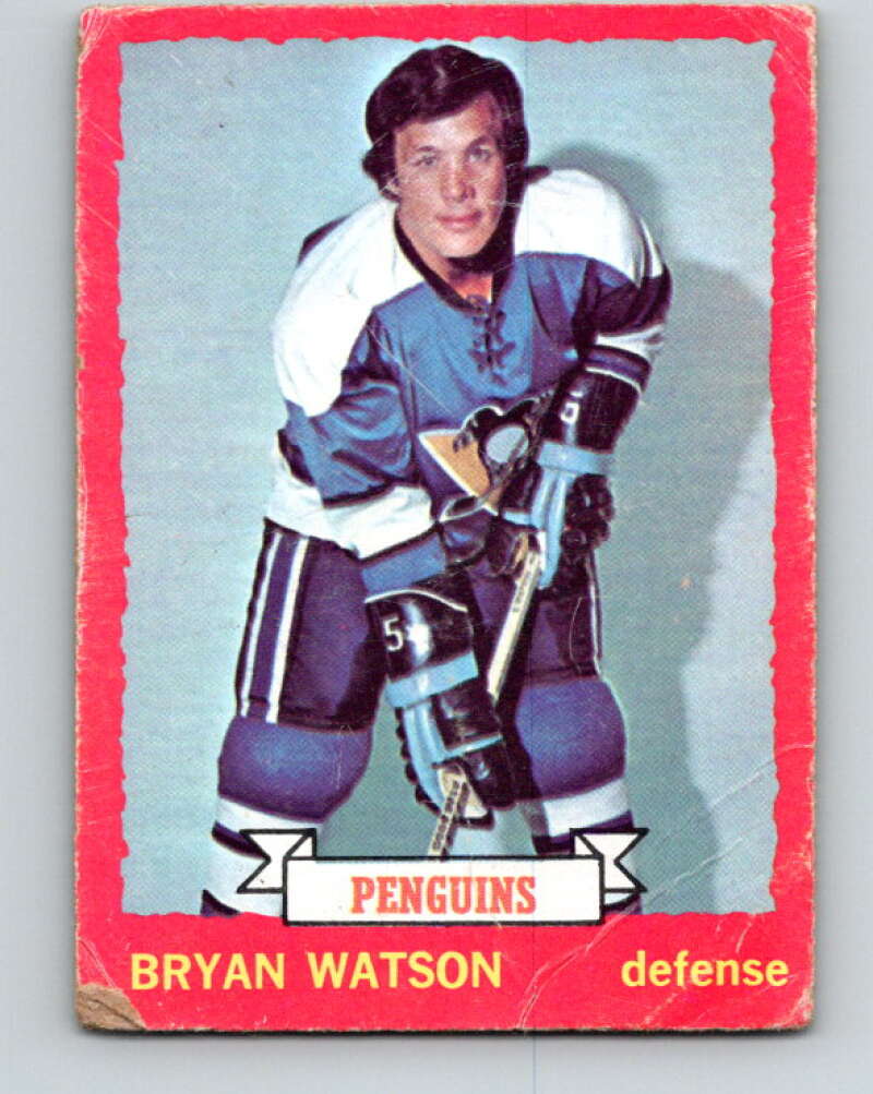 1973-74 O-Pee-Chee #14 Bryan Watson Pittsburgh Penguins V7971