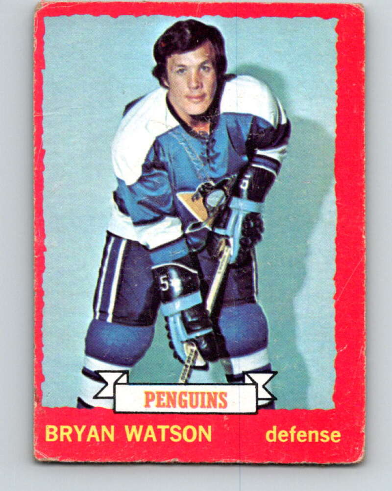 1973-74 O-Pee-Chee #14 Bryan Watson Pittsburgh Penguins V7973