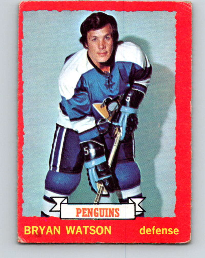 1973-74 O-Pee-Chee #14 Bryan Watson Pittsburgh Penguins V7974