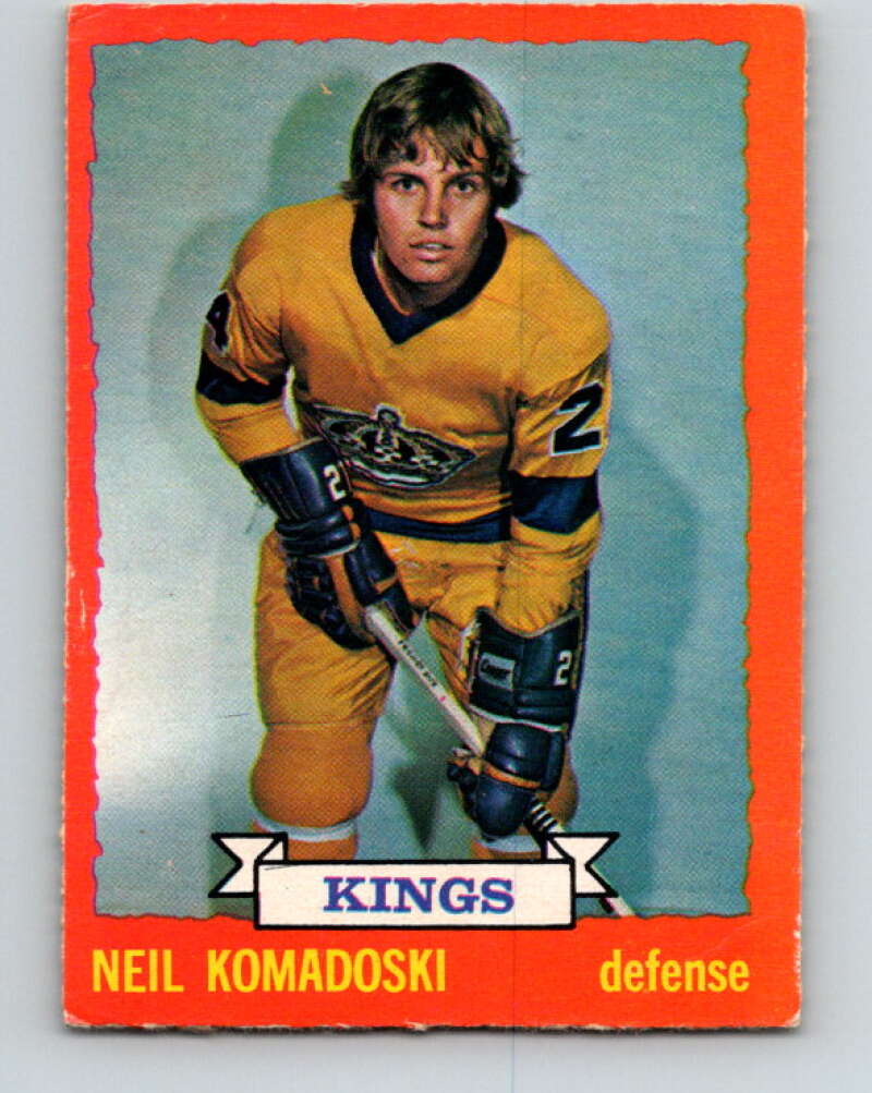 1973-74 O-Pee-Chee #16 Neil Komadoski RC Rookie Los Angeles Kings V7978