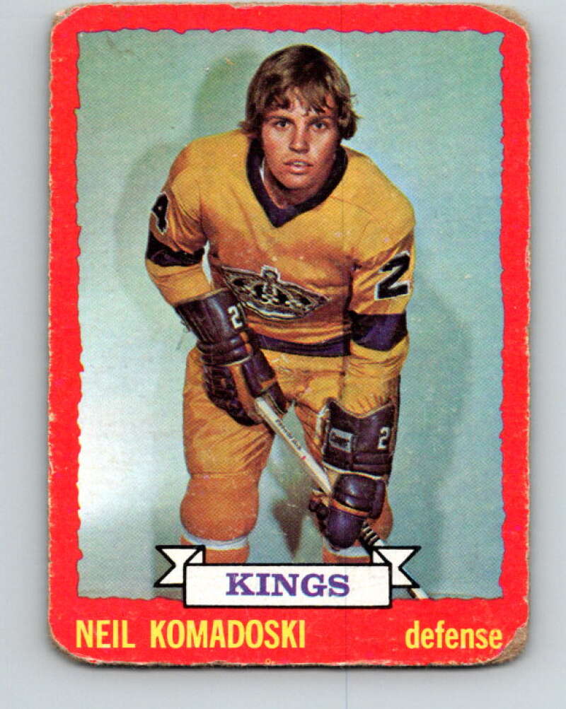 1973-74 O-Pee-Chee #16 Neil Komadoski RC Rookie Los Angeles Kings V7980