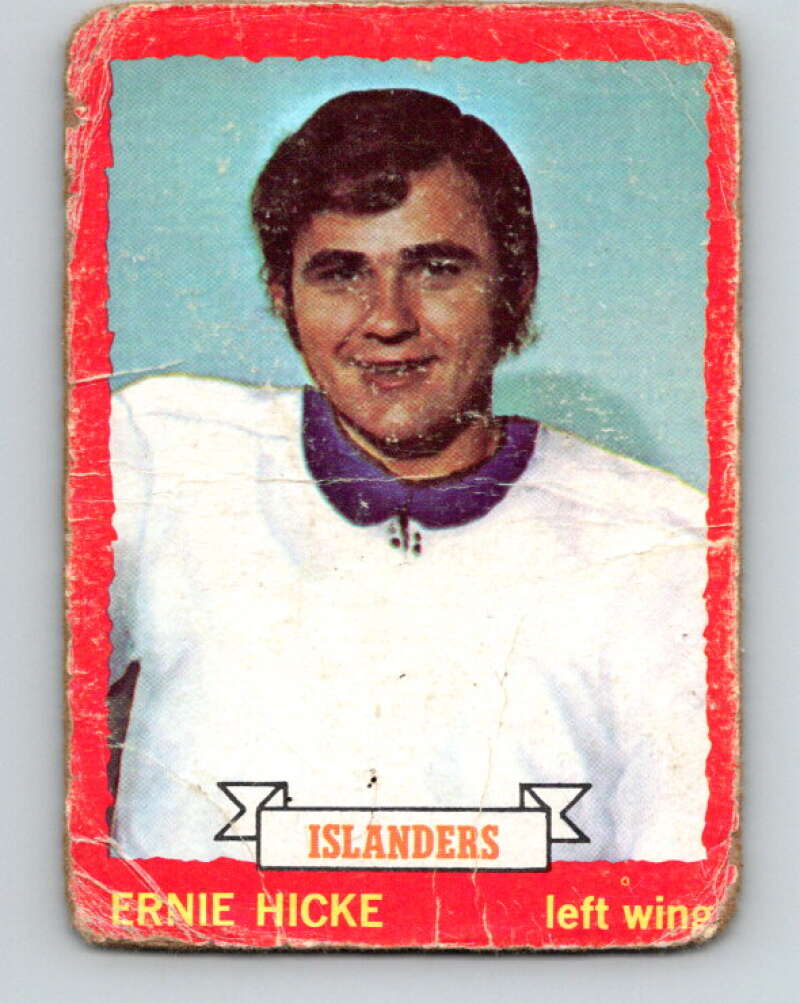 1973-74 O-Pee-Chee #18 Ernie Hicke New York Islanders V7990