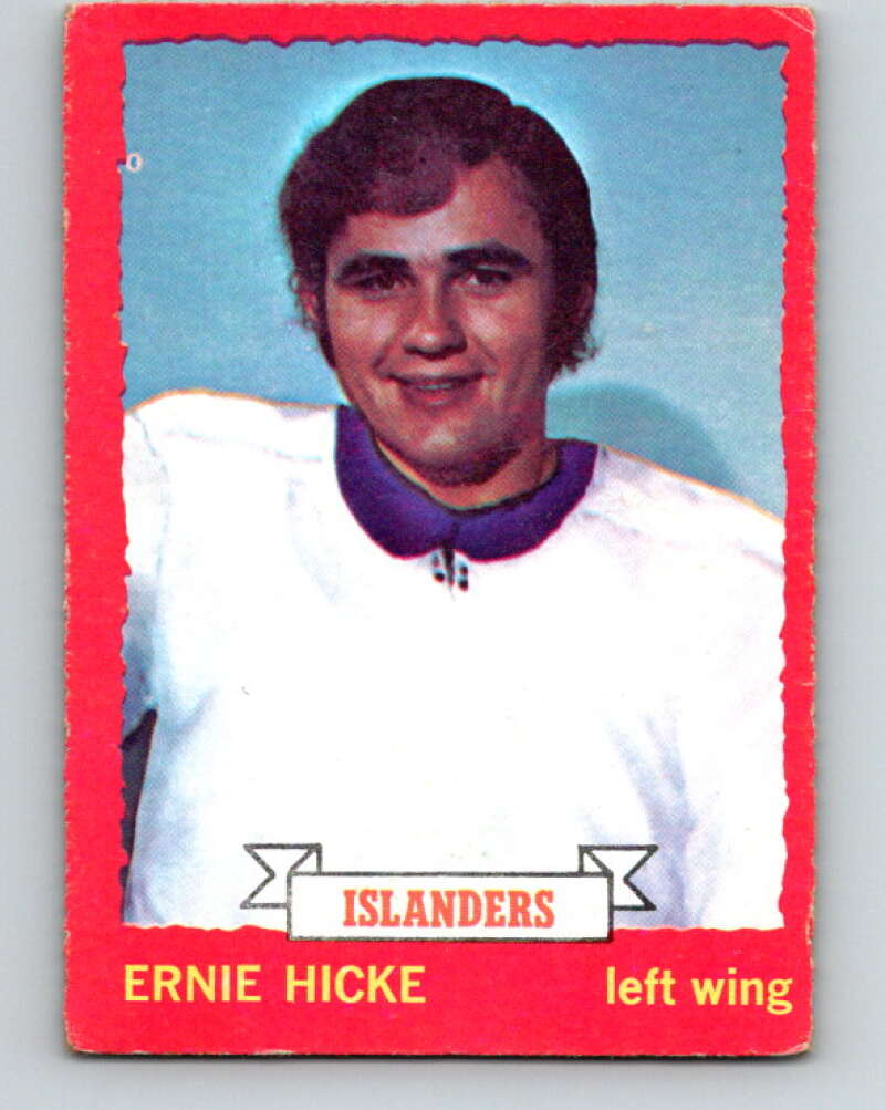 1973-74 O-Pee-Chee #18 Ernie Hicke New York Islanders V7992