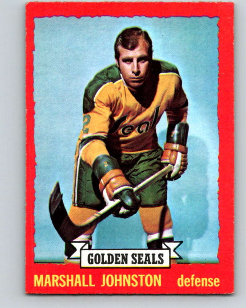 1973-74 O-Pee-Chee #21 Marshall Johnston California Golden Seals V8000