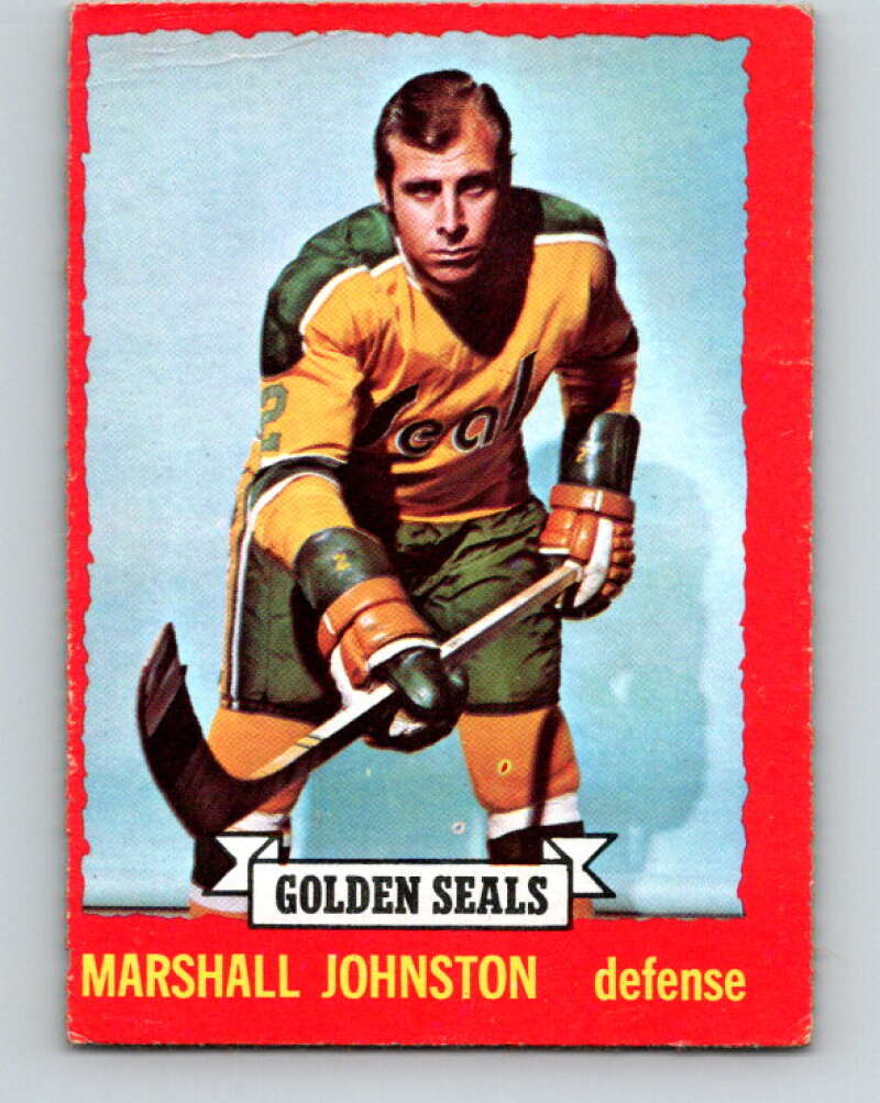 1973-74 O-Pee-Chee #21 Marshall Johnston  California Golden Seals  V8001