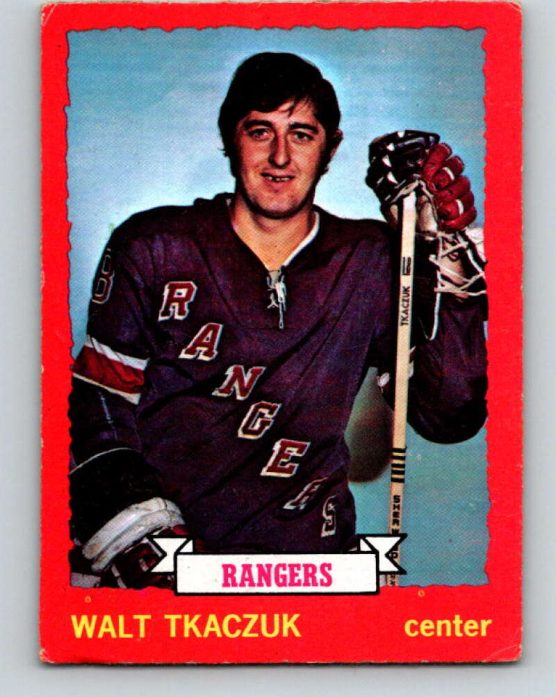 1973-74 O-Pee-Chee #25 Walt Tkaczuk New York Rangers V8018