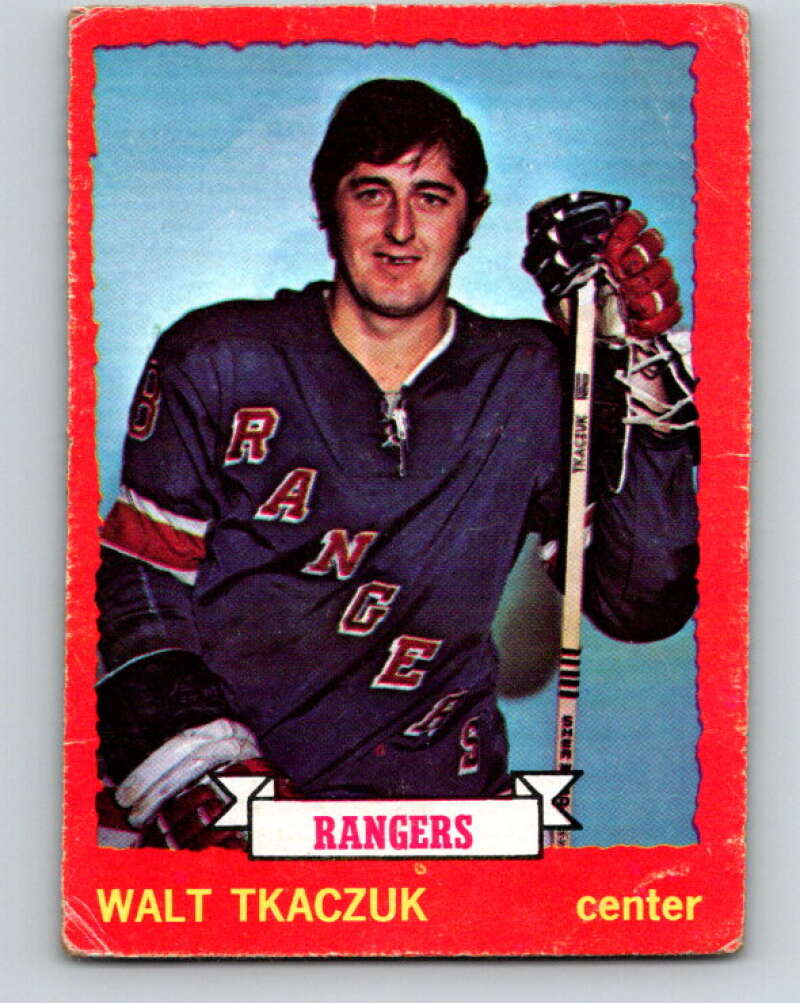 1973-74 O-Pee-Chee #25 Walt Tkaczuk New York Rangers V8020