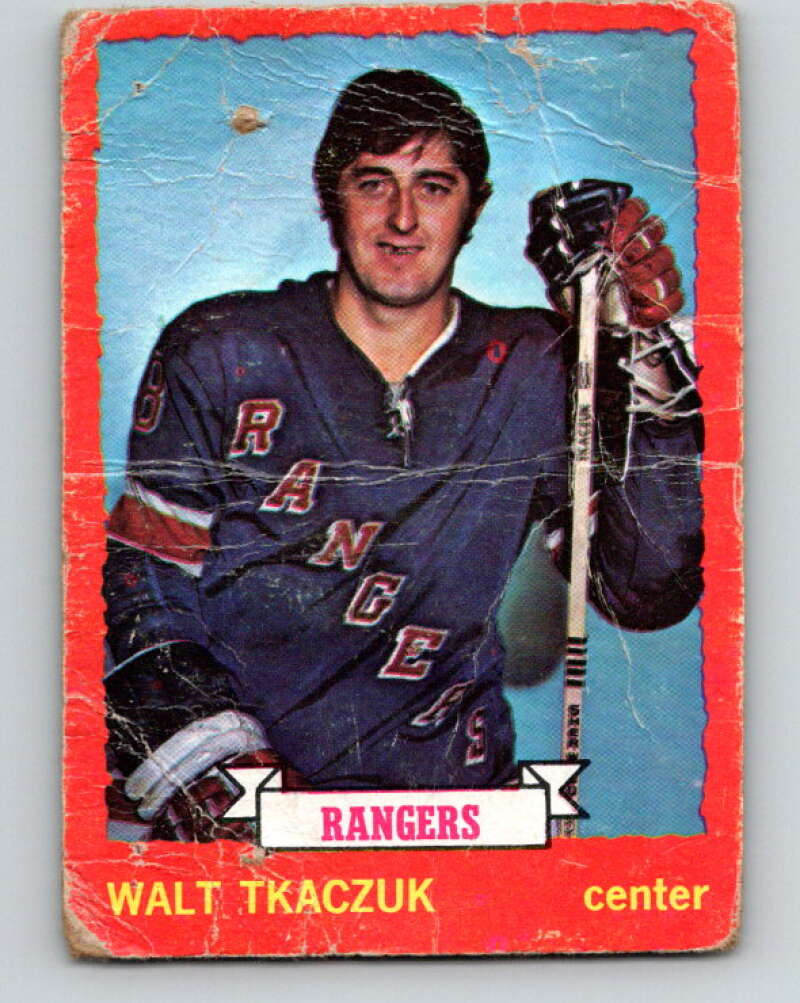 1973-74 O-Pee-Chee #25 Walt Tkaczuk New York Rangers V8021