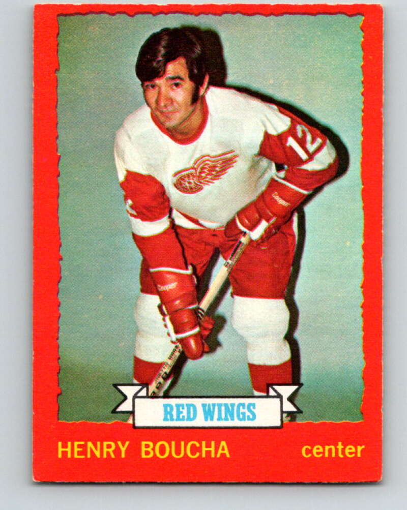 1973-74 O-Pee-Chee #33 Henry Boucha RC Rookie Detroit Red Wings V8057