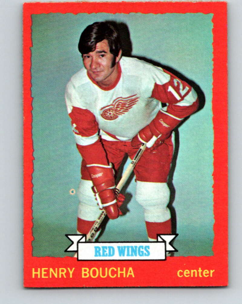 1973-74 O-Pee-Chee #33 Henry Boucha RC Rookie Detroit Red Wings V8058
