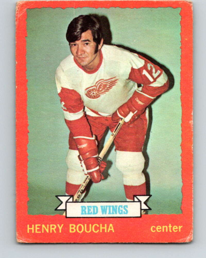 1973-74 O-Pee-Chee #33 Henry Boucha RC Rookie Detroit Red Wings V8059
