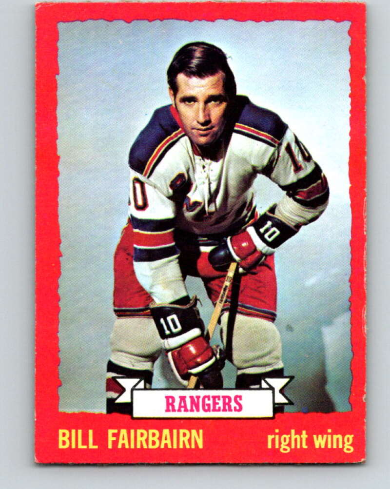 1973-74 O-Pee-Chee #41 Bill Fairbairn New York Rangers V8085