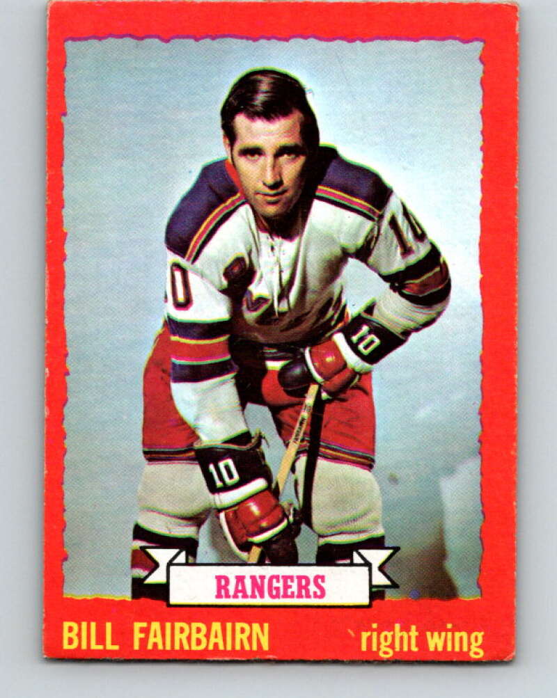 1973-74 O-Pee-Chee #41 Bill Fairbairn New York Rangers V8087