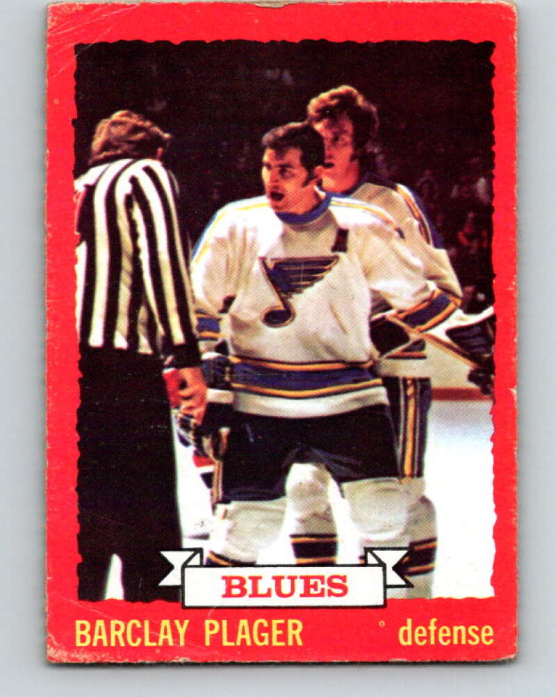 1973-74 O-Pee-Chee #47 Barclay Plager St. Louis Blues V8113