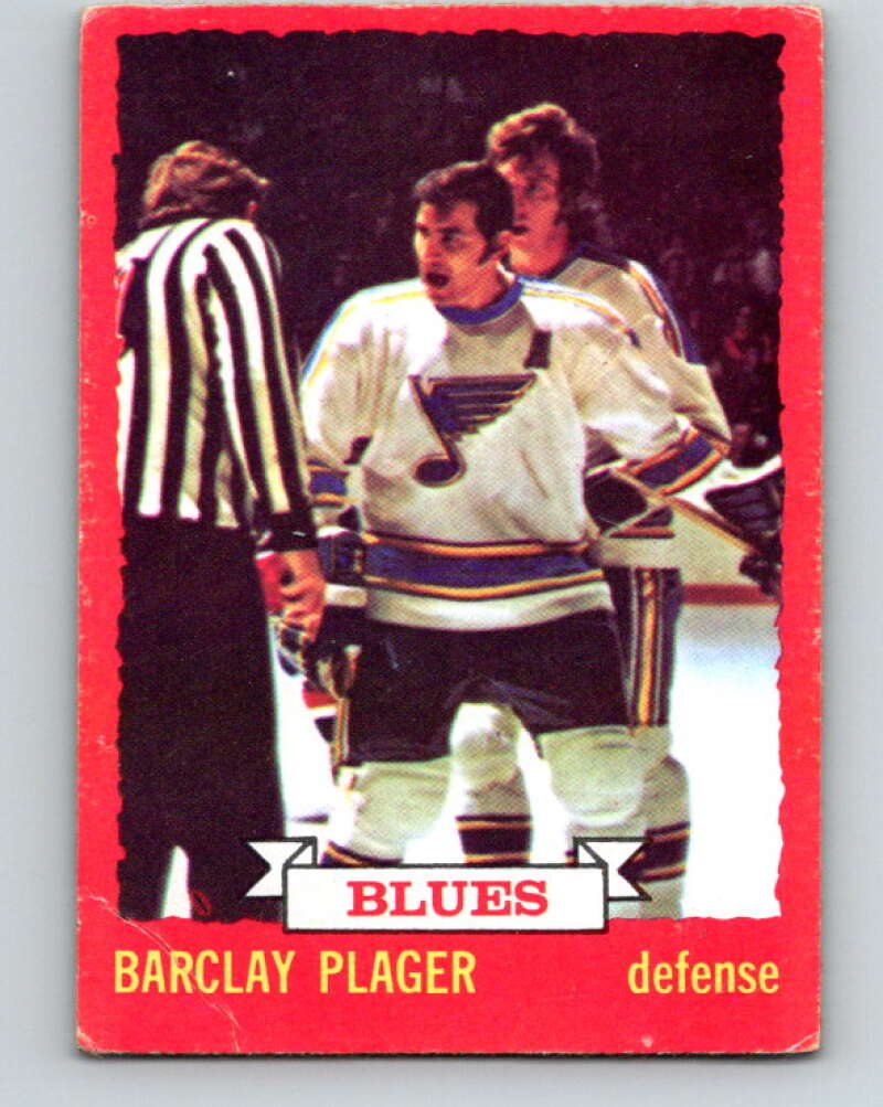 1973-74 O-Pee-Chee #47 Barclay Plager St. Louis Blues V8116