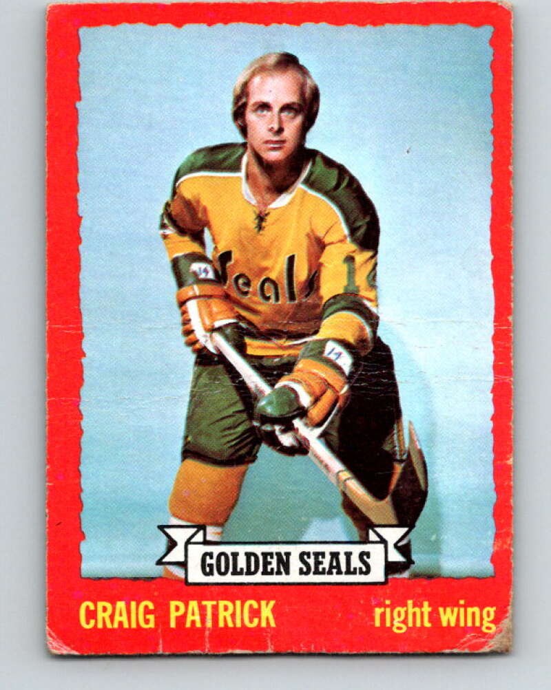 1973-74 O-Pee-Chee #52 Craig Patrick California Golden Seals V8136