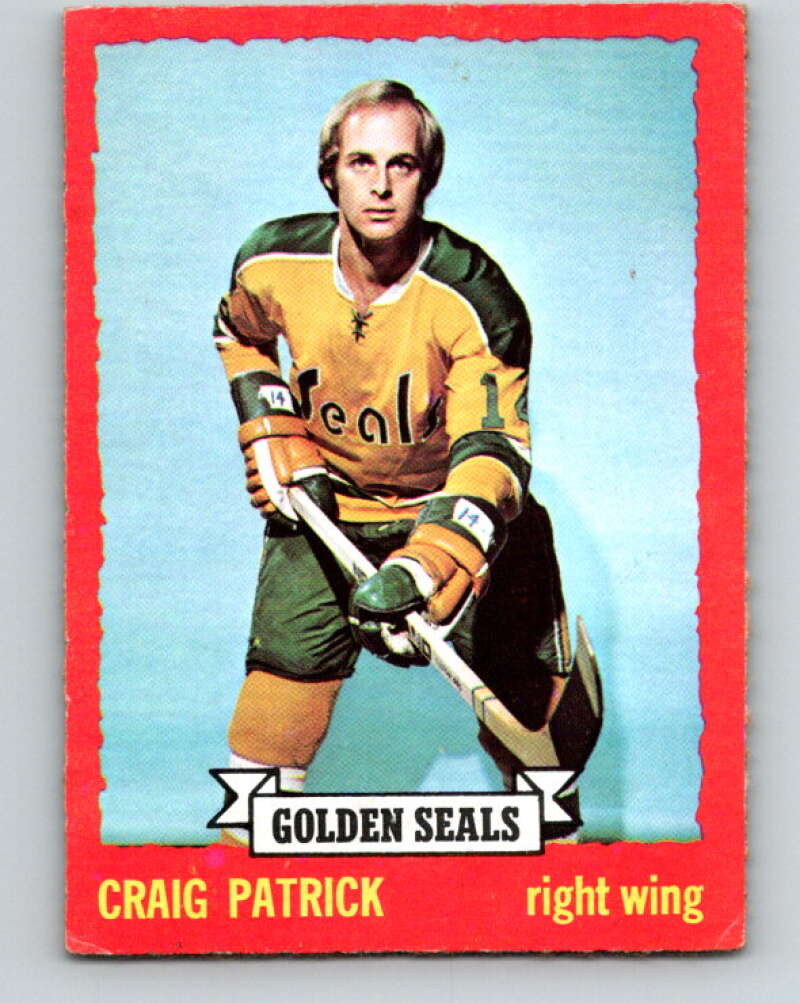 1973-74 O-Pee-Chee #52 Craig Patrick California Golden Seals V8137
