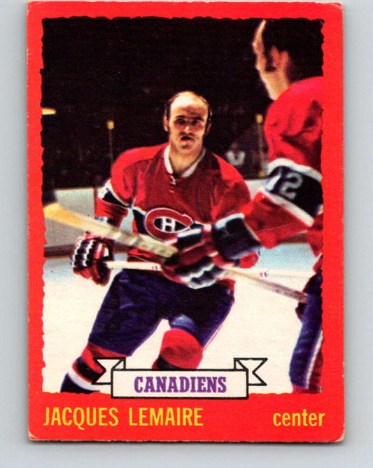 1973-74 O-Pee-Chee #56 Jacques Lemaire  Montreal Canadiens  V8152