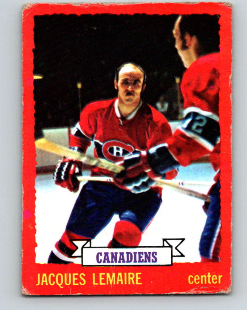 1973-74 O-Pee-Chee #56 Jacques Lemaire Montreal Canadiens V8153