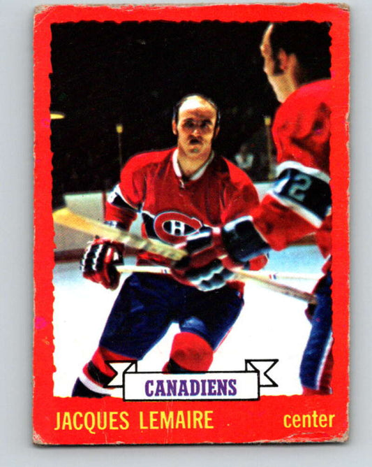 1973-74 O-Pee-Chee #56 Jacques Lemaire  Montreal Canadiens  V8153