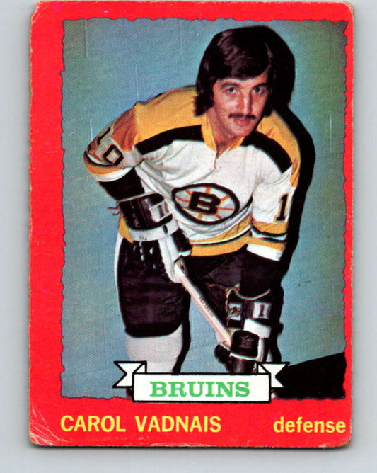 1973-74 O-Pee-Chee #58 Carol Vadnais  Boston Bruins  V8159