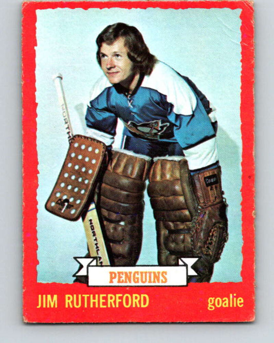 1973-74 O-Pee-Chee #59 Jim Rutherford  Pittsburgh Penguins  V8161